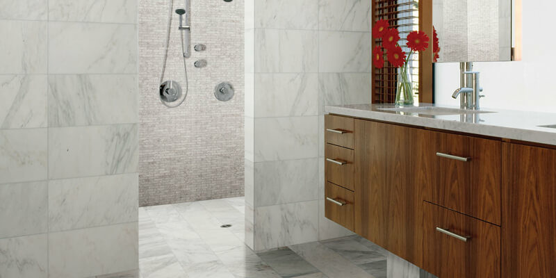 marble in bathroom | The Floor Store